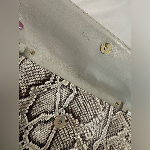 Authentic Carlos Falchi Snake Skin Clutch without strap - Picture 4 of 5